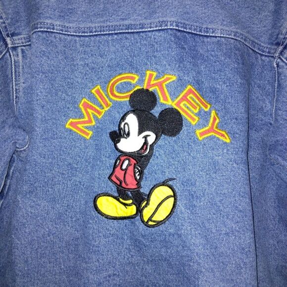 Vintage Mickey Unlimited jean jacket embroidered size Large - Picture 7 of 7